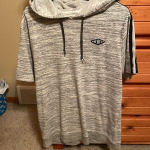 Rebel Star hooded short sleeve sweatshirt